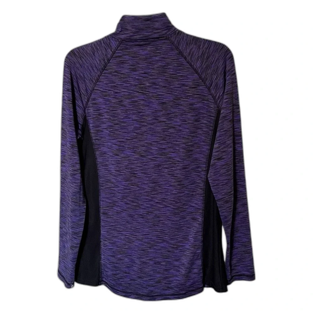VOGO Athletica Purple And Black Full-Zip Lightweight Active Jacket Size Medium